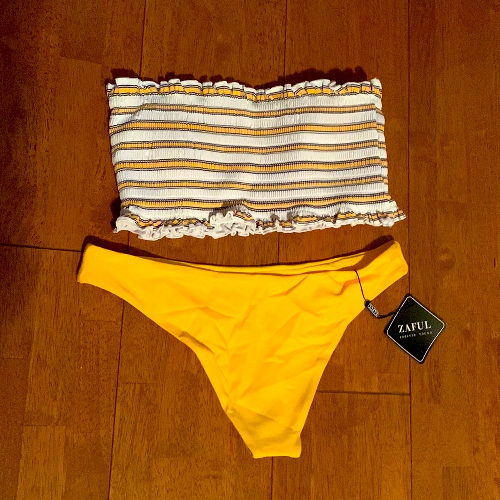 ZAFUL Women's Striped Bikini Two Piece Swimsuits